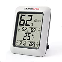 ThermoPro TP-50 Termómetro Higrometro Digital-Termohigrómetro Digital Medidor Temperatura y Humedad